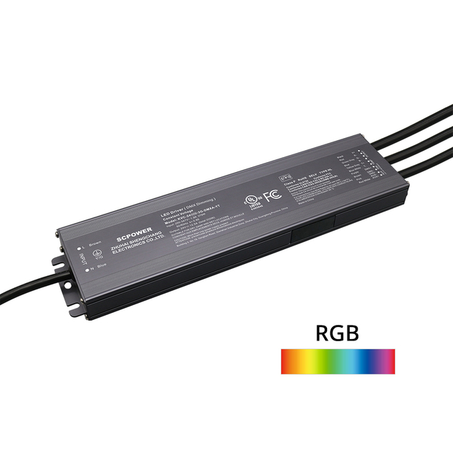 288W 300W RGB DMX512&nbsp;Dimmable Constant Voltage LED Driver 200V -347V AC