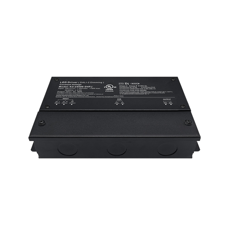 D4P 80 96 100 120 ვატი CV Push DALI-2 D4i LED დრაივერი Junction Box-ით