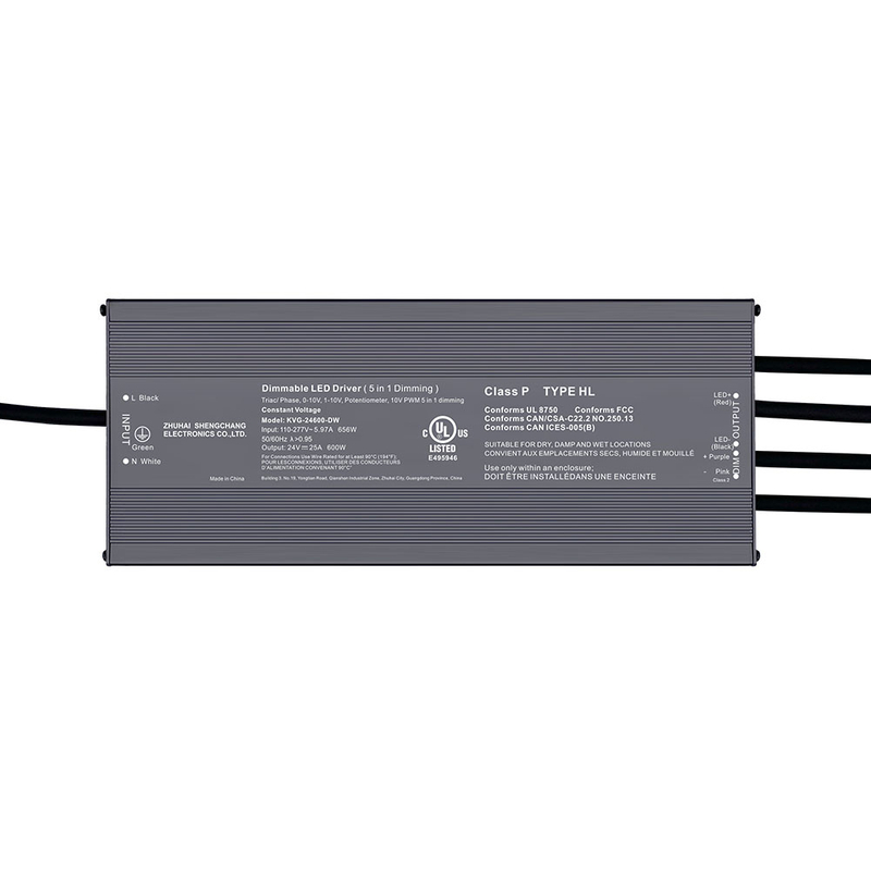 500W 600W Triac 0-10V Dimmable LED Driver CV 100volt 110volt 120volt 277volt