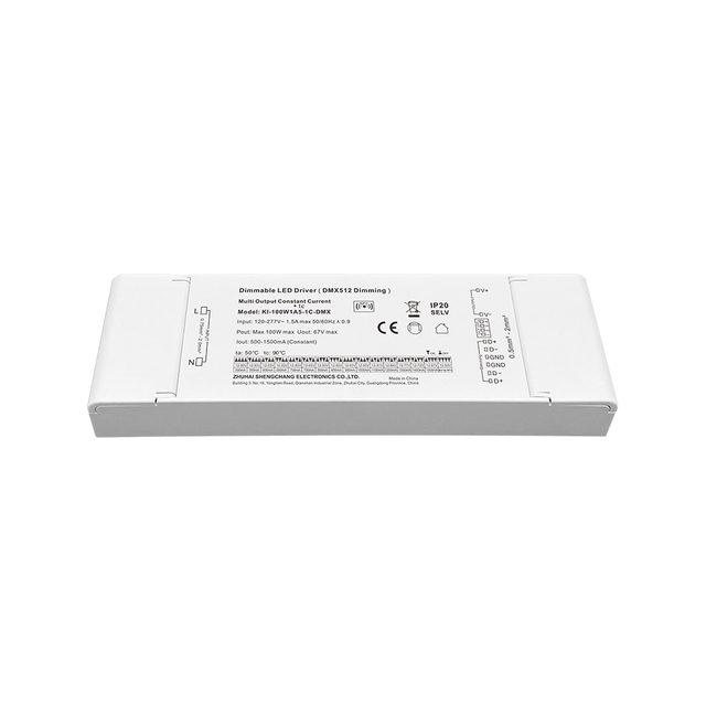 100W 500MA-2500MA 12V-93V DC állandó áram Dimmable 3 4 csatornás RDM DMX RGB RGBW LED illesztőprogram