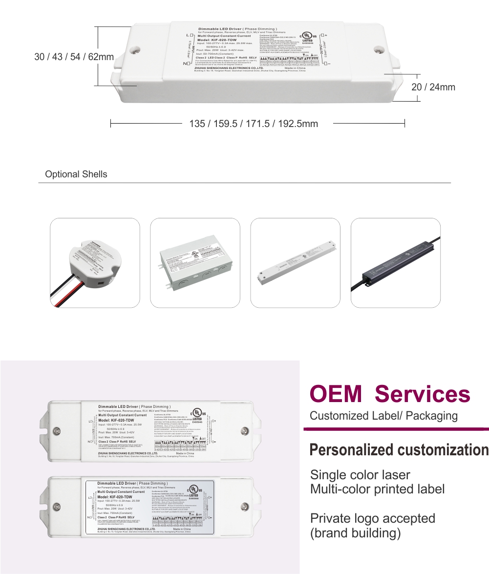 Triac Dimming LED Power Supply 100-277V (8)