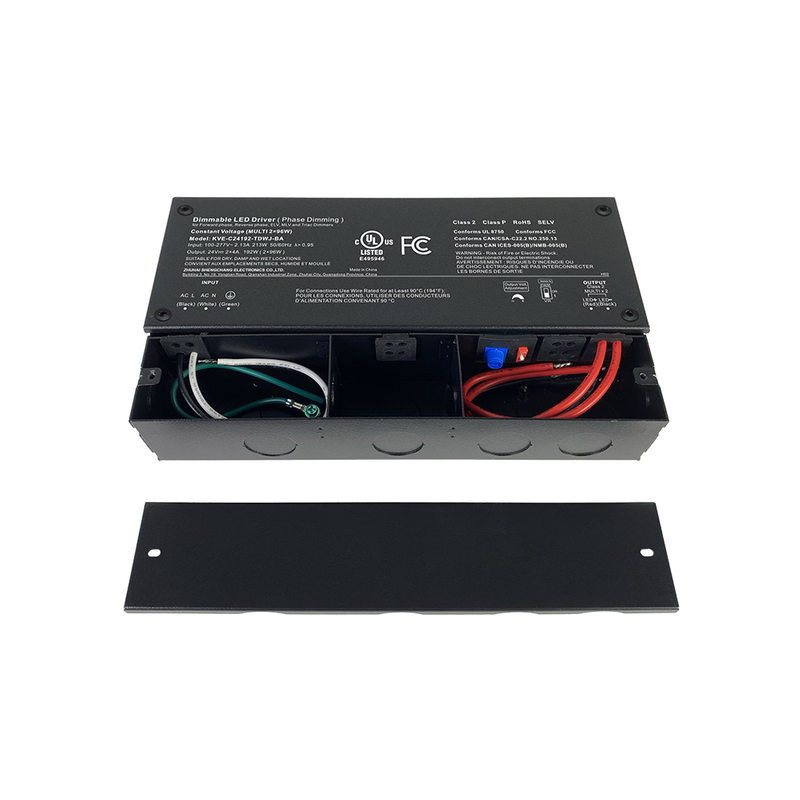 Class 2 180W 192W 288W 300W Triac Dimmable LED Power Supplies CV with Wiring Multiple LED Strips