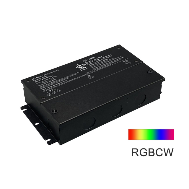 DP2 300W CV RGB CW DALI 2 Push Dimming LED Driver with Junction Box