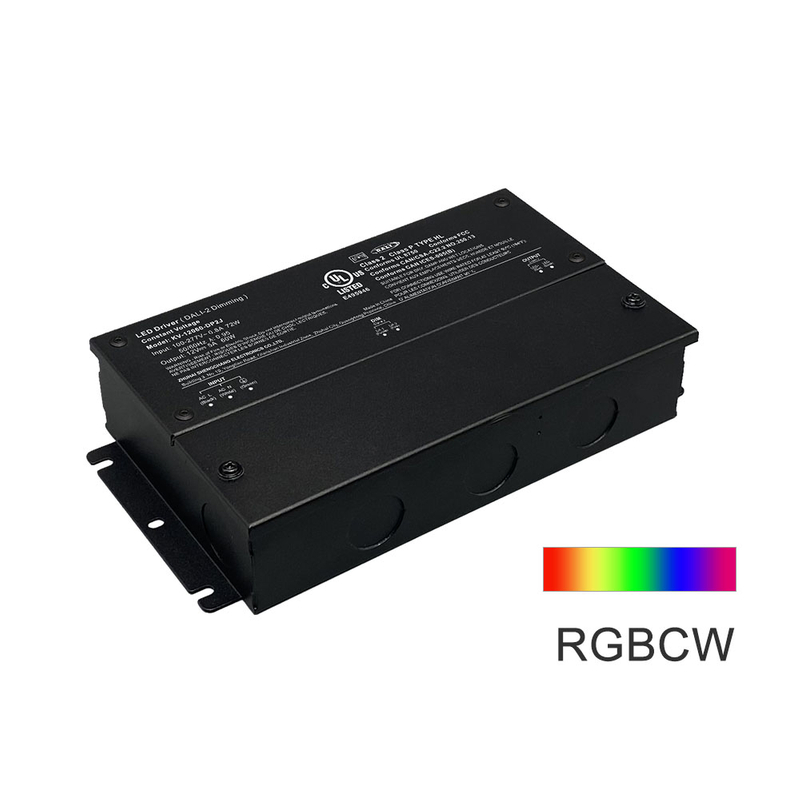 DP2 300W CV RGB CW DALI 2 Push Dimming LED Driver with Junction Box