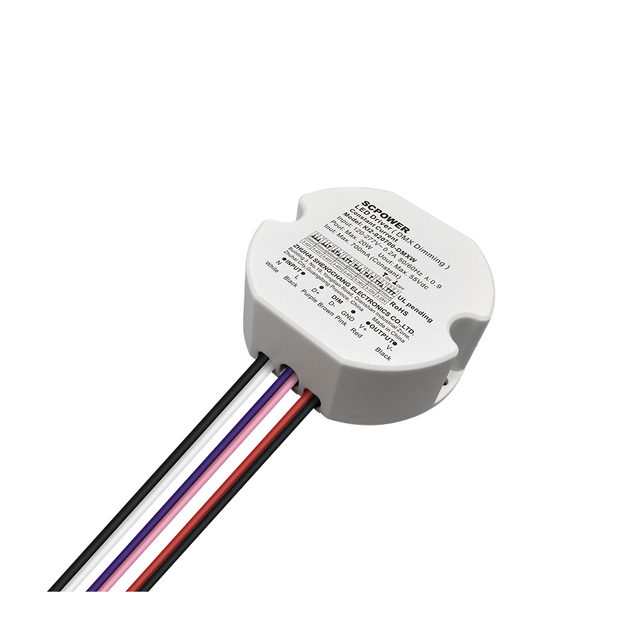 10W 15W 20W 30W 40W 50W CC DMX512 Dimmable LED Driver Flicker-free Class 2 Round Shape Lighting