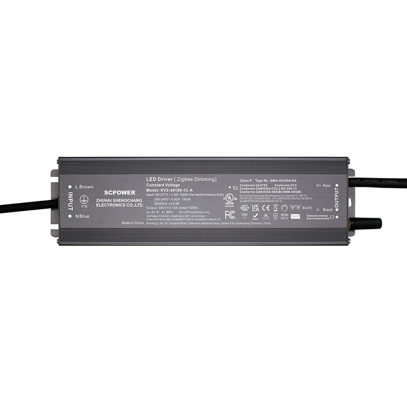 150W 200W 300W CV RGB CW ZigBee 3.0 Pro+ Smart LED Driver 25A Max DC 12V 24V 36V 48V Compatible with Amazon echo Google Home Smart Life Tuya Smart APP Control