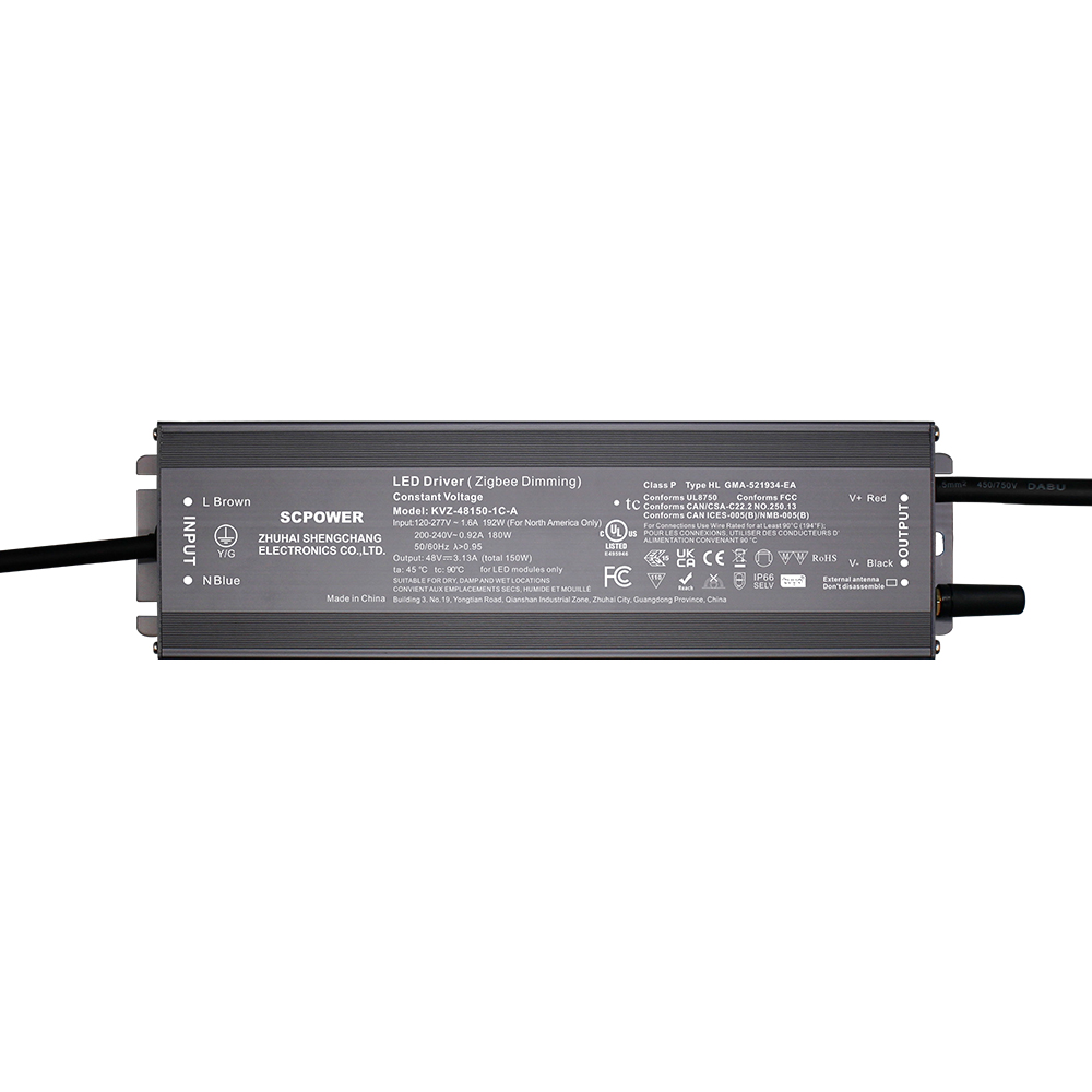 150W 200W 300W CV RGB CW ZigBee 3.0 Pro+ Smart LED Driver 25A Max DC 12V 24V 36V 48V Compatible with Amazon echo Google Home Smart Life Tuya Smart APP Control