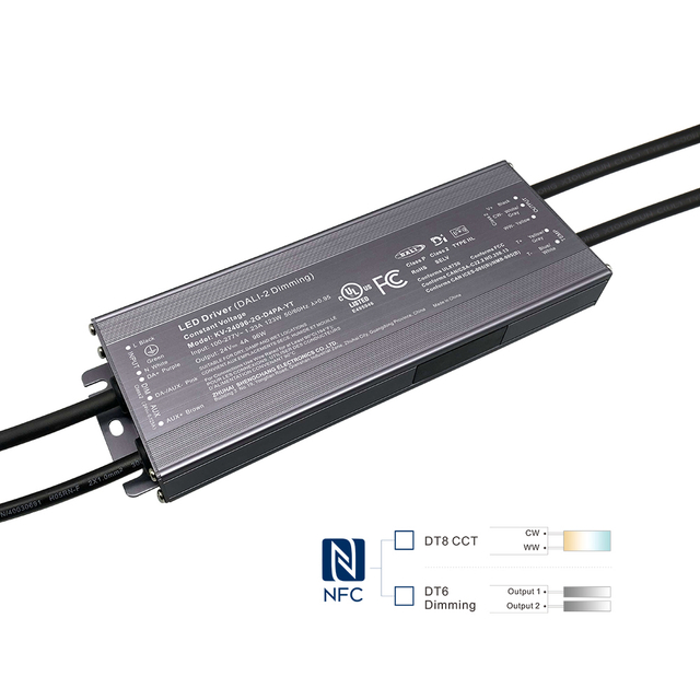 D4P 80 96 100 120 150 200 ვატი CV CCT Push DALI-2 D4i დრაივერები Junction Box-ით