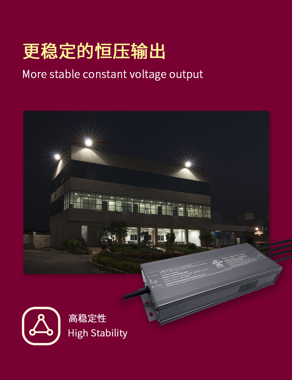 500W 600W Triac 0-10V Dimmable LED Driver 100volt 110volt 120volt 277volt (3)