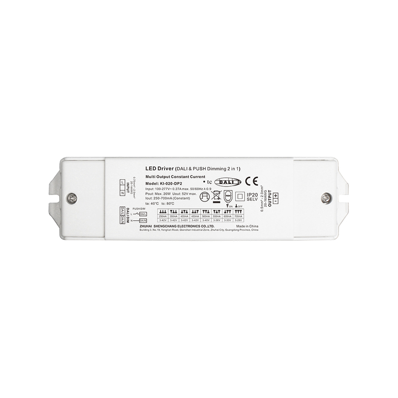 DP2 10W 20W 40W 60W Konstante Strom Dali 2 Push Class 2 LED -Treiber