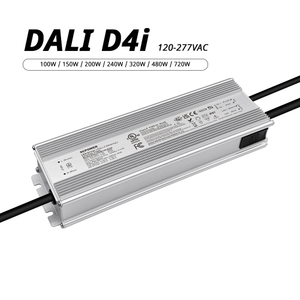 100W 150W 200W 240W 320W 480W 720W 70mA-15000mA DC DALI-2 D4i Waterproof LED Driver 120-277V AC