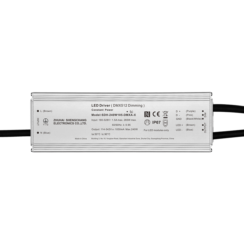 100W 150W 200W 240W 320W 480W 600W 800W DMX Isoleret LED driver 220-480V AC