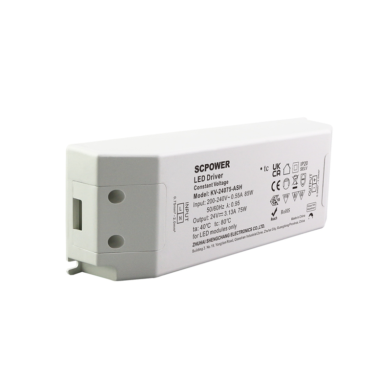 75 90 Watt CV Single-Level Lighting Switching Power Supply Up to 0.9 High Efficiency