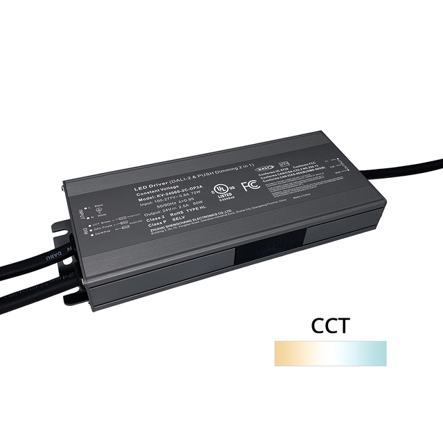 DP2 60W 75W CV CCT DALI 2 Push Dimmable LED Driver 12V 24V 36V 48V DC