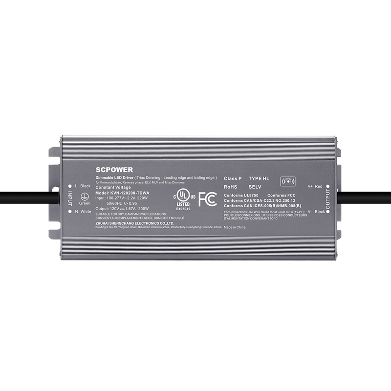 150W 200W 400W 600W Constant Voltage Triac Dimmable LED Strip Power Supply FCC UL Listed