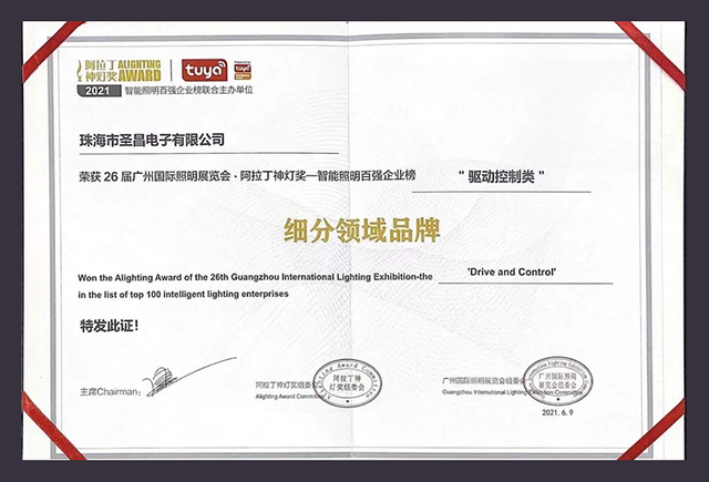 The 6th Light Cup Intelligent Lighting Product Innovation Achievement Award in 2022