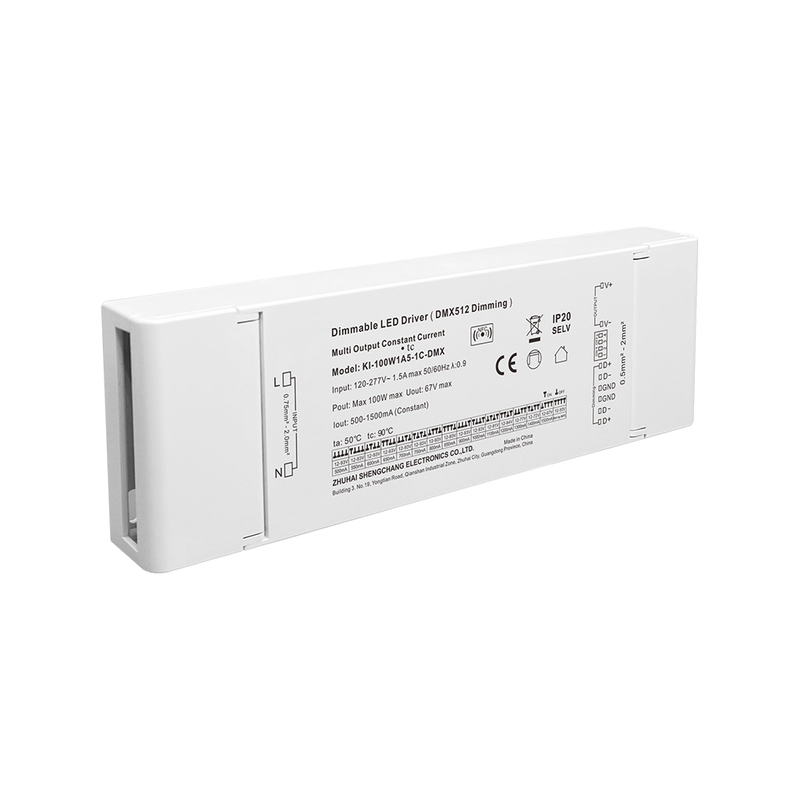 100W 500mA-2500mA 12V-93V DC Constant Current Dimmable 3 4 Channel RDM DMX RGB RGBW LED Driver