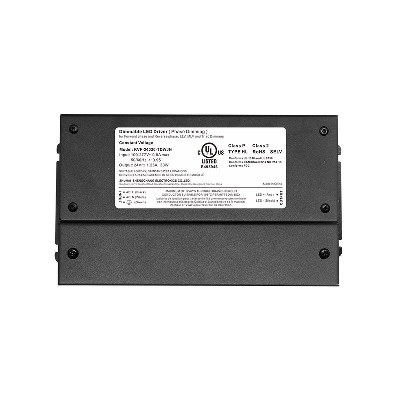 30W to 600W Triac Dimmable LED Power Supply CV with Junction Box