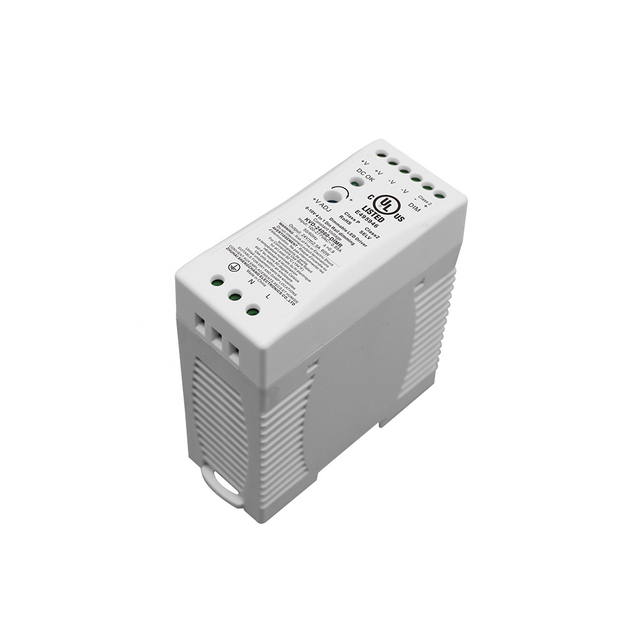 60W 0-10V Plastic Din Rail Driver Dimmable LED Driver CV 100 ac to 12v 24v 48v dc output Made in Vietnam