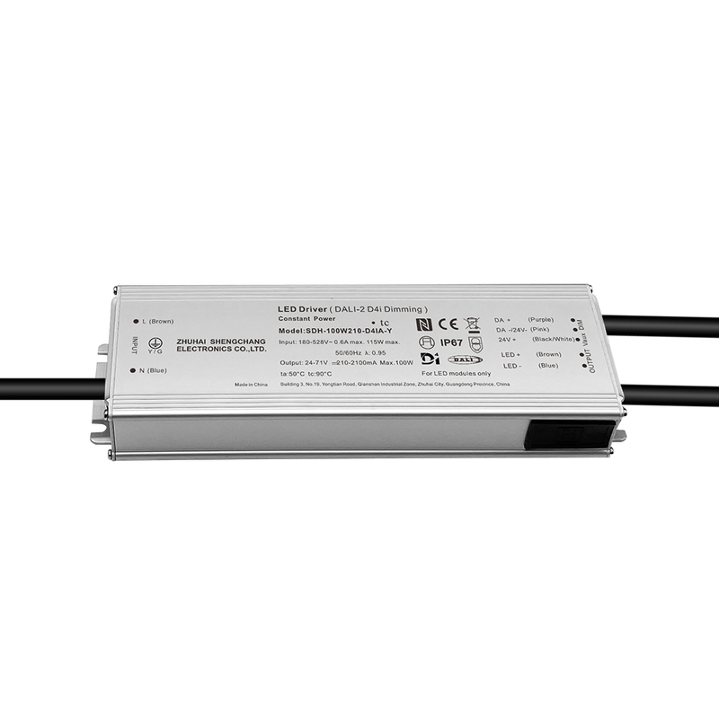 100W 150W 200W 240W 320W 480W 600W 800W DALI-2 D4i Isolated LED Driver 220-480V AC