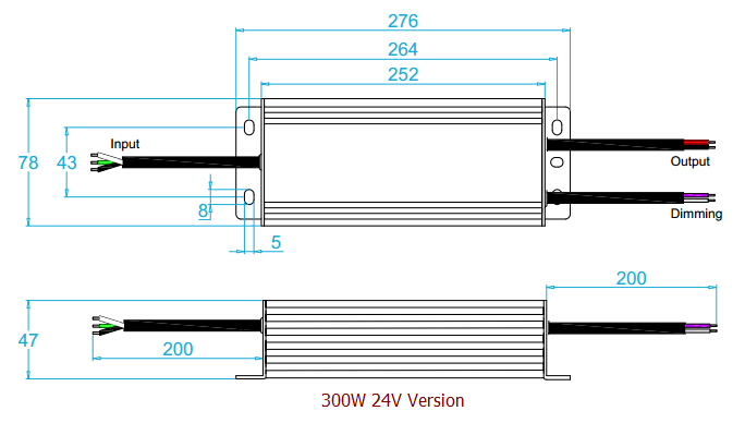 24v 300w 0-10V LED Power Supply Wiring Diagram