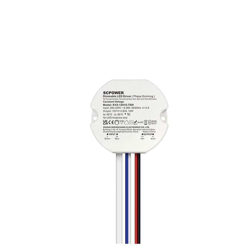 10 15 20 25 30 40 Watt CV Triac Phase-cut Dimmable LED Driver of Adjusting Output Voltage Slightly Round Driver for LED Light