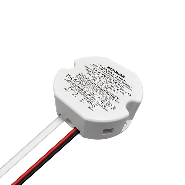 10 15 20 30 40 50 Watt CC Triac Dimmable LED Driver Small Round Plastic Driver of Adjustment Current LED Fixtures