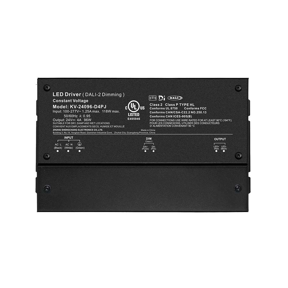 D4P 80 96 100 120 ვატი CV Push DALI-2 D4i LED დრაივერი Junction Box-ით