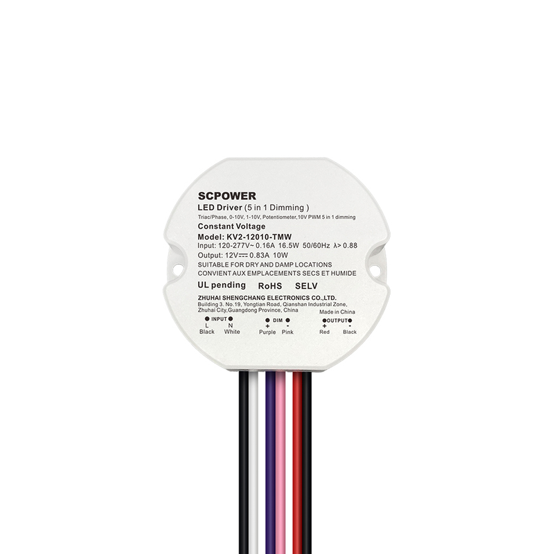 10W 15W 20W 25W 30W 40W Triac 0-10V D&aelig;mpbar LED-driver CV rund plast