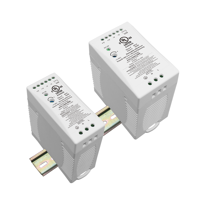 60W 96W 100W Triac 0-10V Dimming Din Rail LED Driver for led light fixtures