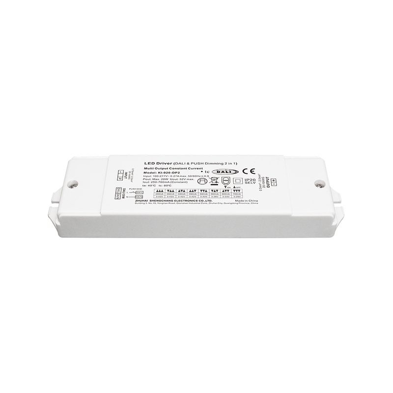 DP2 10W 20W 40W 60W Konstante Strom Dali 2 Push Class 2 LED -Treiber