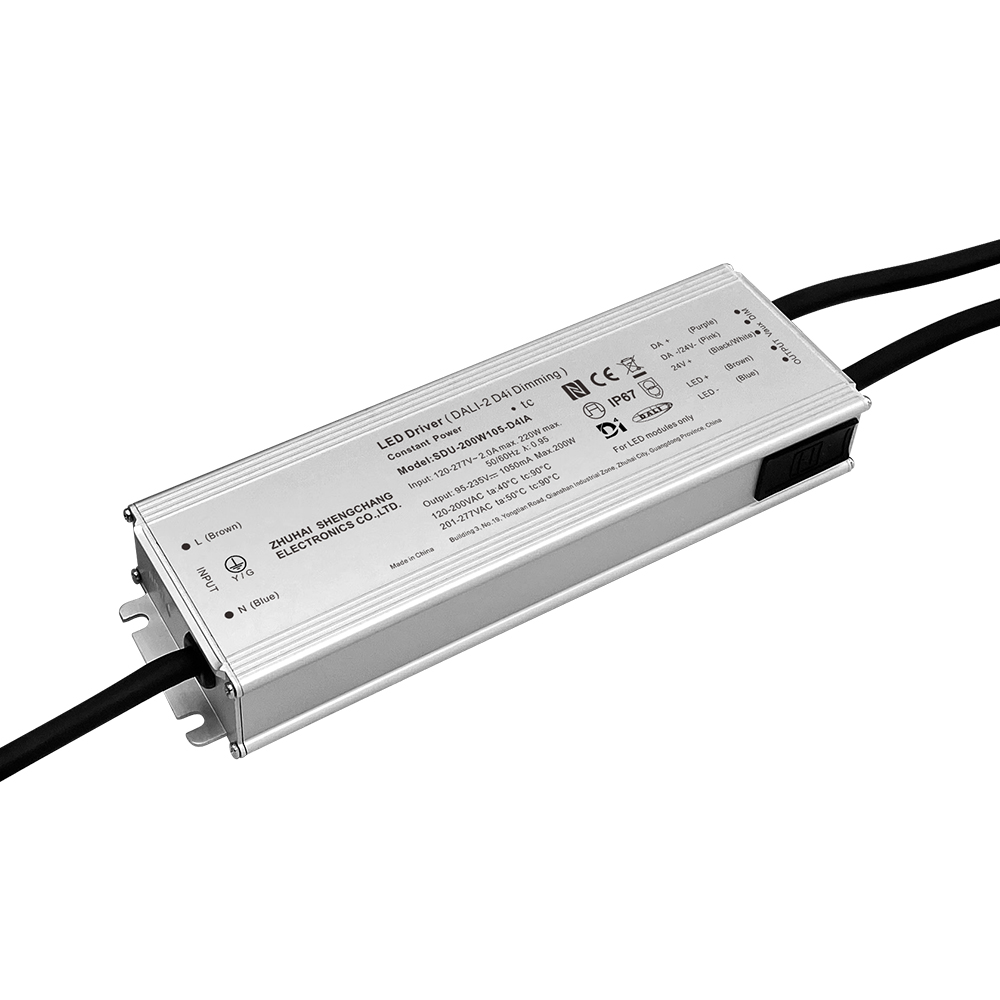 100W 150W 200W 240W 320W 480W 720W 70MA-15000MA DC DALI-2 D4I LED DRIVER 120-277V AC