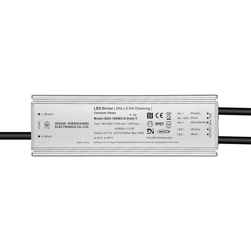 100W 150W 200W 240W 320W 480W 600W 800W DALI-2 D4i Isolated LED Driver 220-480V AC
