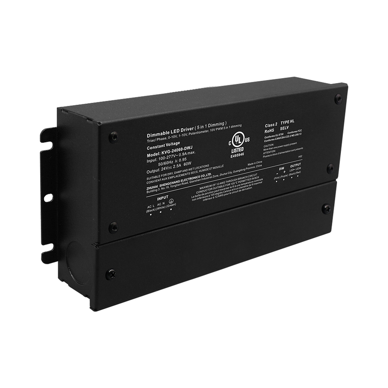 30W to 600W Triac 0-10V Dimmable LED Driver CV with Junction box