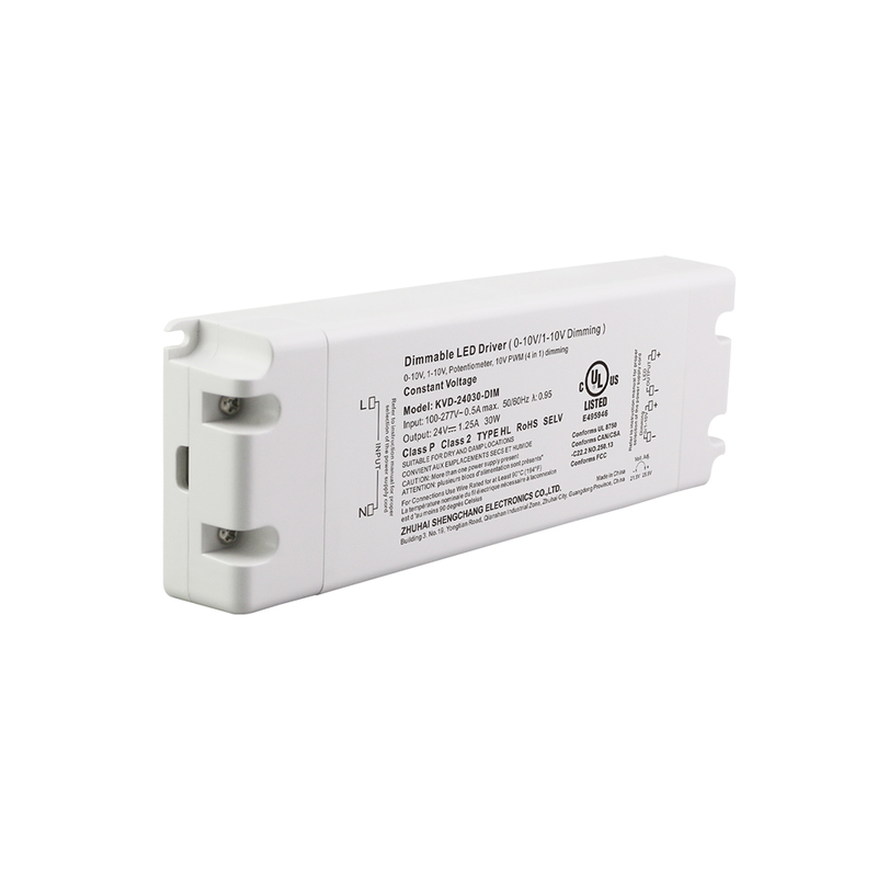 30W CV 0-10V Dimmable LED Power Supply for LED Dimmer