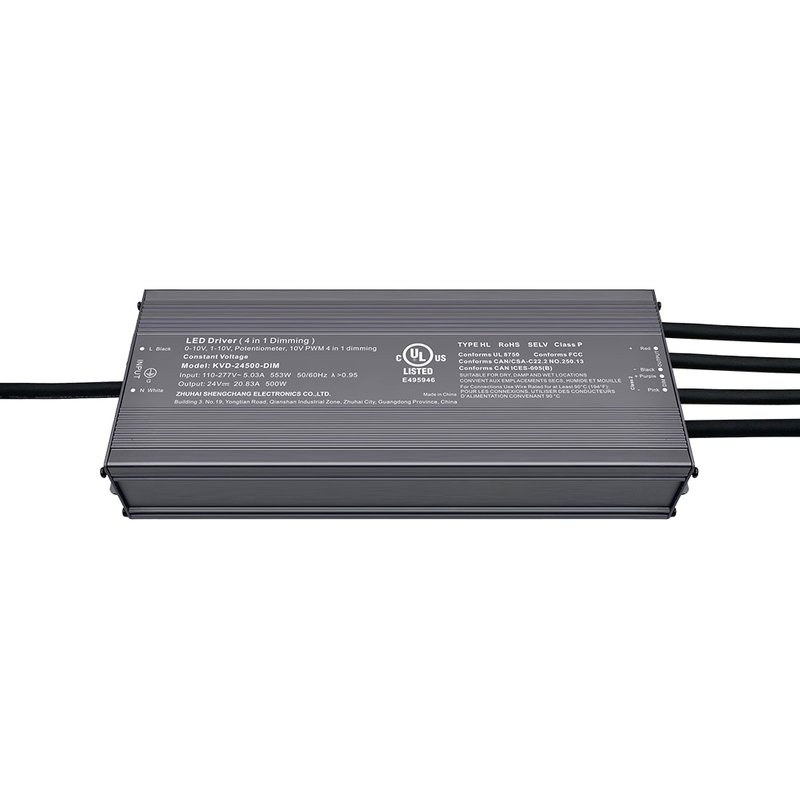 500W 600W CV 0-10V Dimmable LED Power Supply for Lights