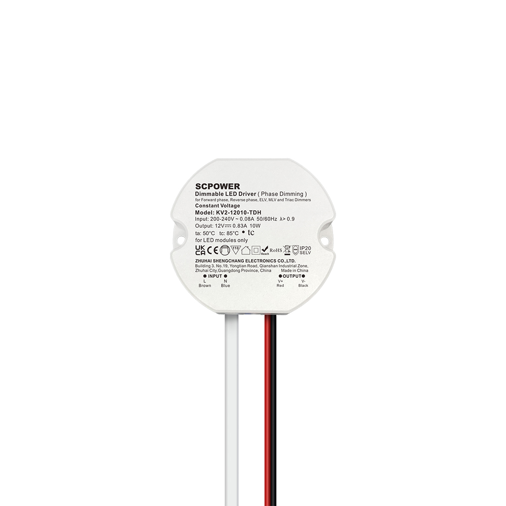 10 15 20 25 30 40 Watt CV Triac Phase-cut Dimmable LED Driver of Adjusting Output Voltage Slightly Round Driver for LED Light