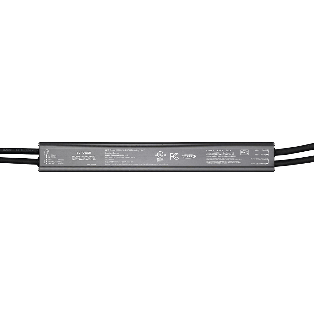 DP2L 20 40 60 100 watt Constant Current DALI-2 Push&nbsp;Dimmable LED&nbsp;Driver Linear Aluminium