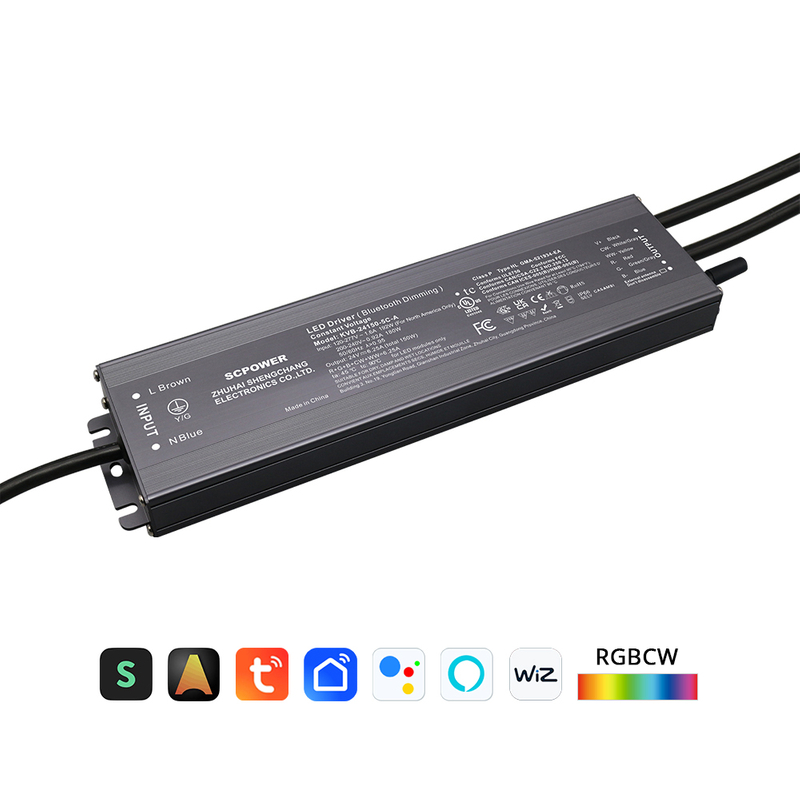 150W 200W 300W CV RGB CW 1 - 5 Channels BLE Dimmable Tuya Silvair Wiz Casambi LED Power Supply for LED Lights