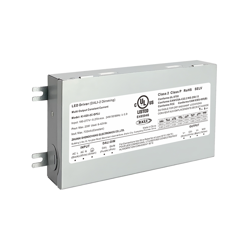 DP2J 20W 40W 60W COSTRUI COSTANTE CCT Classe 2 DalI 2 Push LED con scatola di giunzione