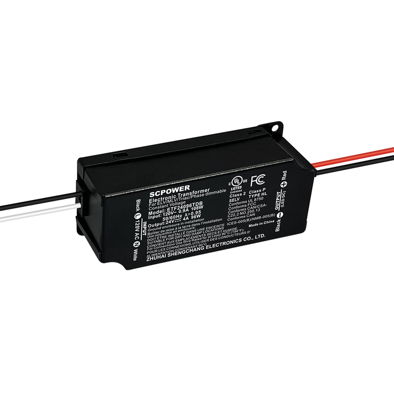 60W 96W Triac Dimmable Lighting Transformer 12V 24V DC