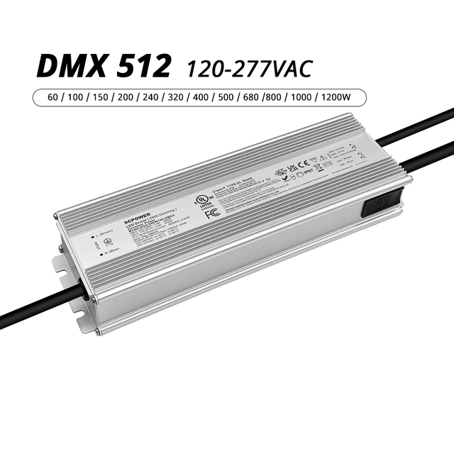 60W 100W 150W 200W 240W 320W 400W 500W 680W 800W 1000W 1200W DMX Driver LED กลางแจ้ง 120-277VAC