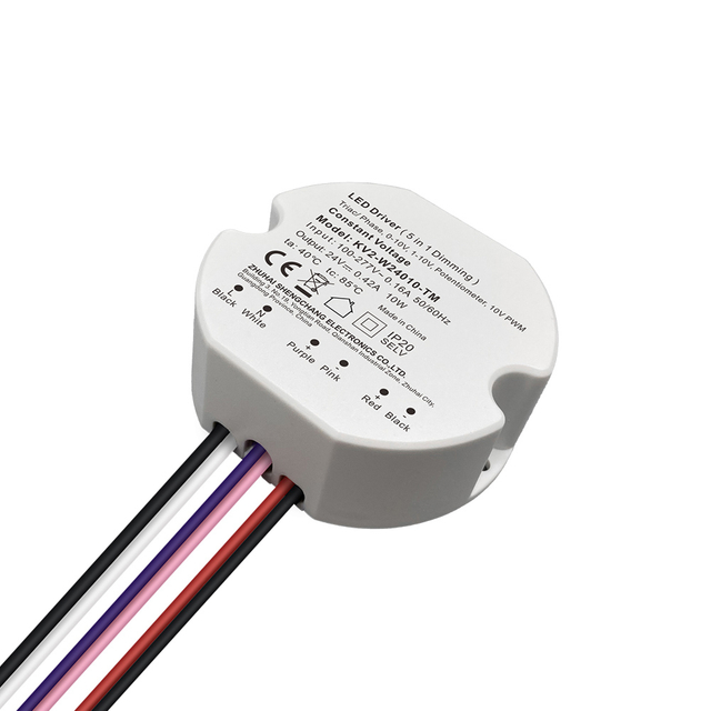 DP2 10W 15W 20W 30W 40W 50W CC 100mA to 1750mA Class 2 DALI-2 Push Dimmable LED Driver Round of Downlights