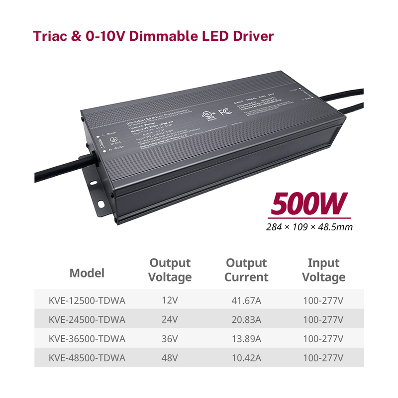 500W 600W Sıcak Triac Dimmable Güç Kaynaklarına Dim CV 12V 24V 36V 48V DC Çıkışı