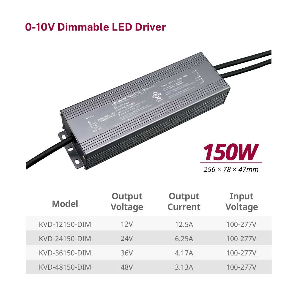 150W 200W CV 0-10V&nbsp;Dimmable LED Power Supply for LED