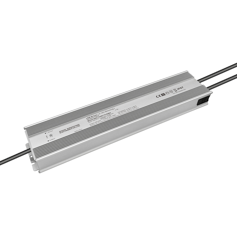 100W 150W 200W 240W 320W 480W 720W 18-422 Volt DC 0-10V IP67 Waterproof LED Driver 120-277V AC