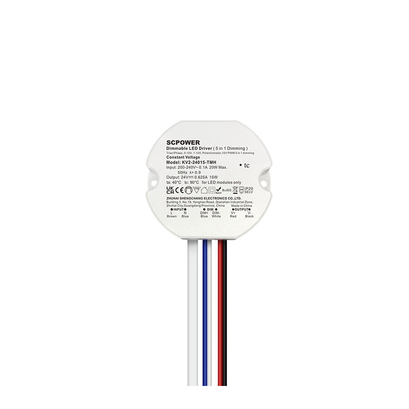 10 15 20 25 30 40 Watt Triac 0-10V&nbsp;Dimmable LED Driver CV Circular Plastic