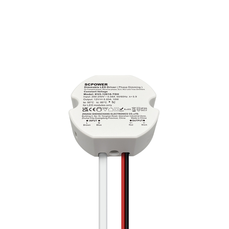 10 15 20 25 30 40 Watt CV Triac Phase-cut Dimmable LED Driver of Adjusting Output Voltage Slightly Round Driver for LED Light