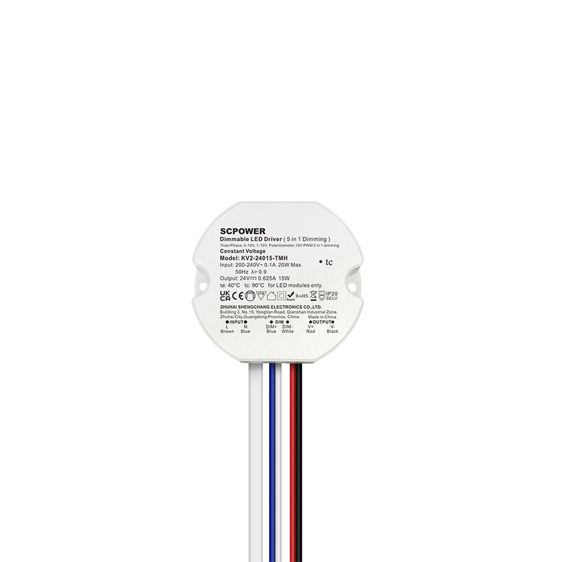 10 15 20 25 30 40 Watt Triac 0-10V&nbsp;Dimmable LED Driver CV Circular Plastic