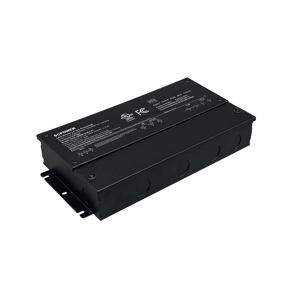 288W 300W 0-10V RGB AC 200V 347V to 12V 24V 36V 48V DC Constant Voltage Programmable LED Drivers Waterproof
